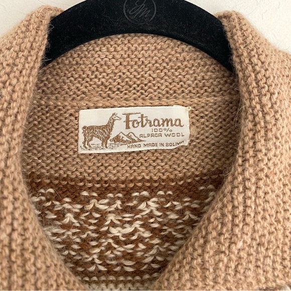 70s Alpaca knit cardigan - Picture 7 of 9